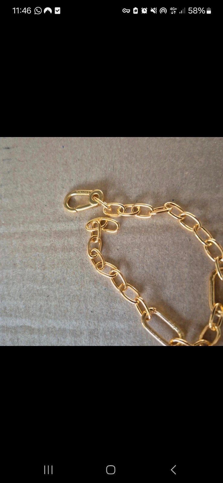 Pandora chain bracelet, Ophalen of Verzenden, Zo goed als nieuw, Goud, Zilver