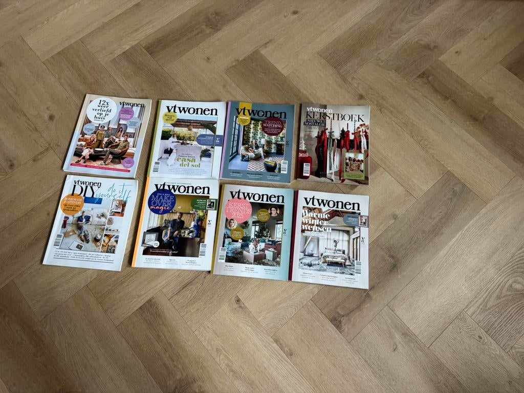 8x vt wonen magazines/woonbladen 2025, Ophalen of Verzenden, Zo goed als nieuw, Overige typen