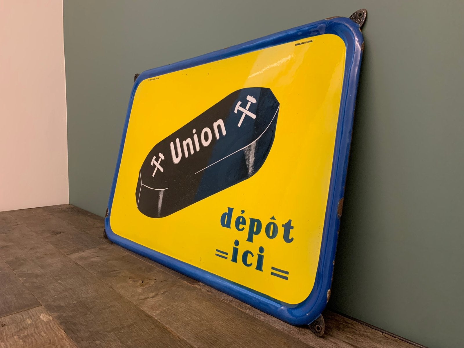 Union reclamebord, Verzamelen, Merken en Reclamevoorwerpen, Verzenden, Zo goed als nieuw, Reclamebord