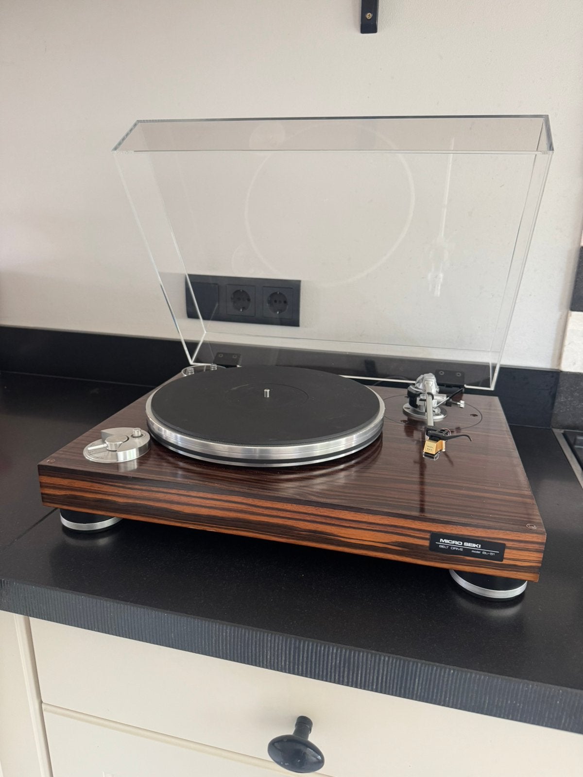 Micro Seiki BL-51 Belt Drive Platenspeler, Ophalen of Verzenden, Zo goed als nieuw, Platenspeler, Overige merken