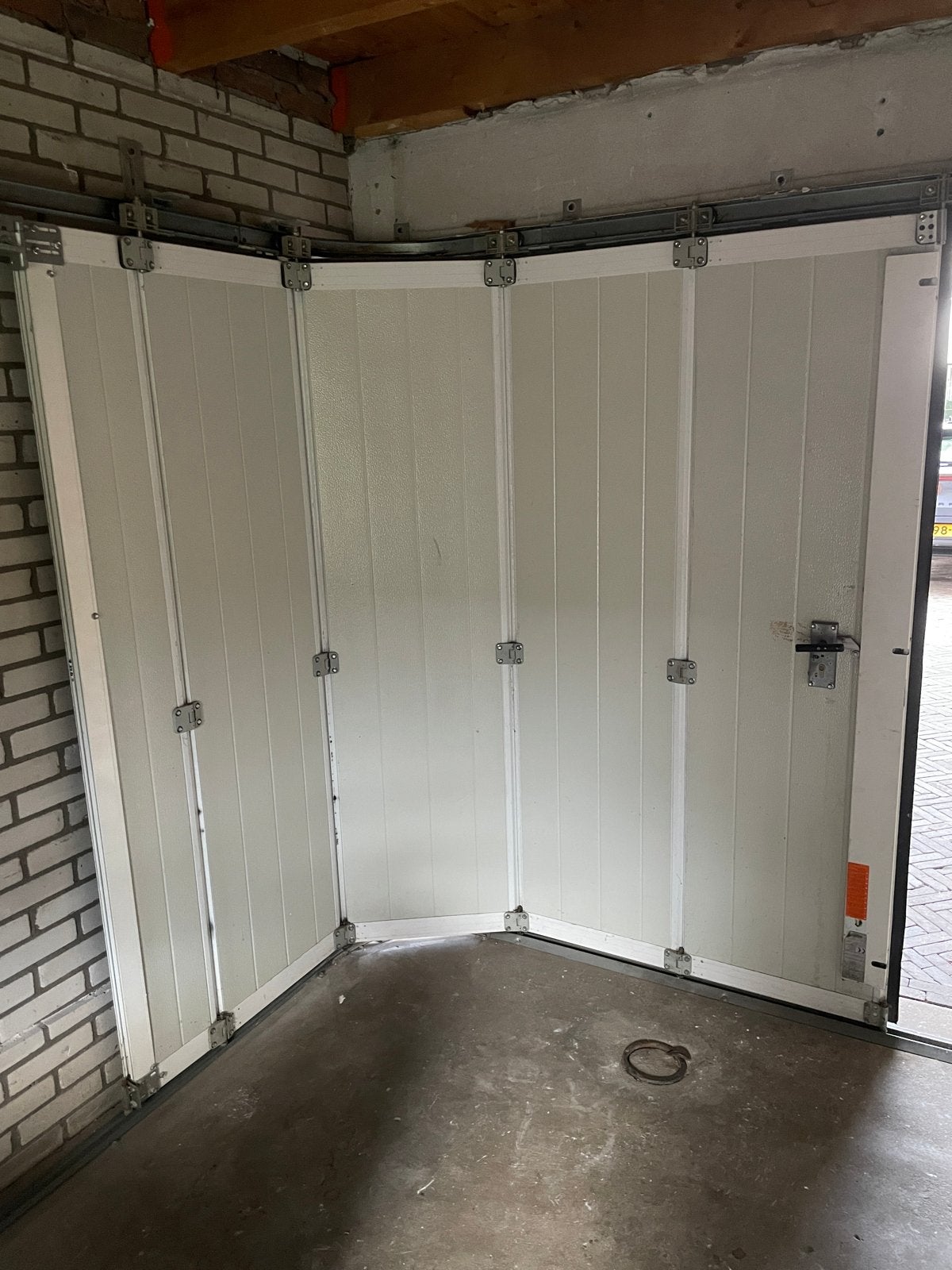 Zijdelingse sectionaaldeur - Garagedeur, Ophalen, Gebruikt, 120 cm of meer, Garagedeur