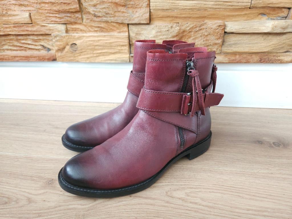 Ecco Shape 25 Sartorelle enkellaarsjes maat 39 rood laarsjes, Kleding | Dames, Schoenen, Ecco, Lage of Enkellaarzen, Ophalen of Verzenden