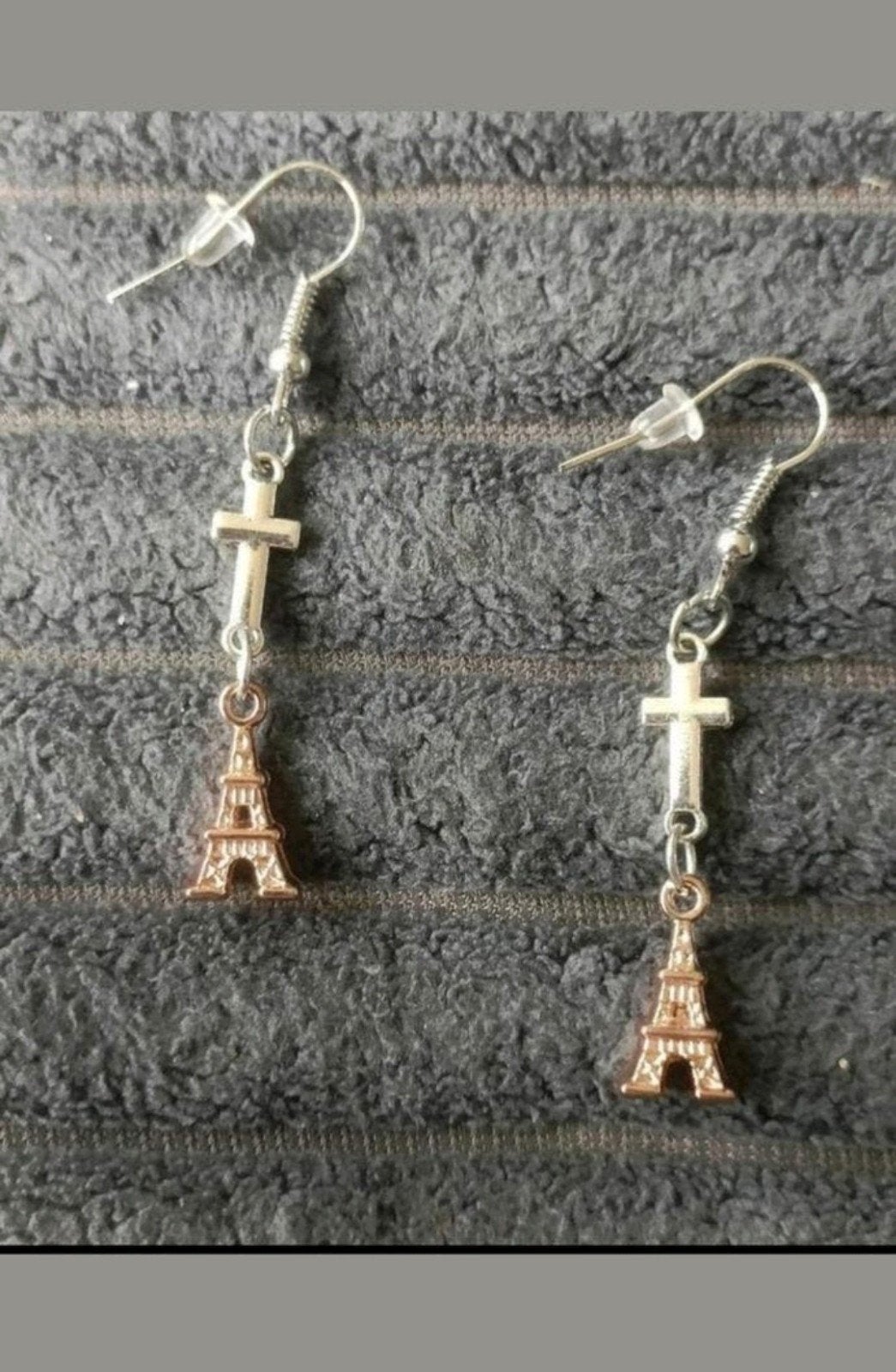 Oorbellen Eiffeltoren kruis, Verzenden, Nieuw, Overige kleuren, Hangers