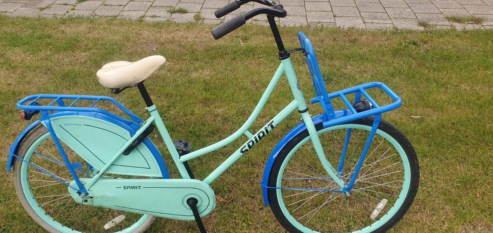 Spirit meisjesfiets 26" voordrager - Lichtblauw/Donke, Fietsen en Brommers, Ophalen, Gebruikt, 26 inch of meer, Spirit