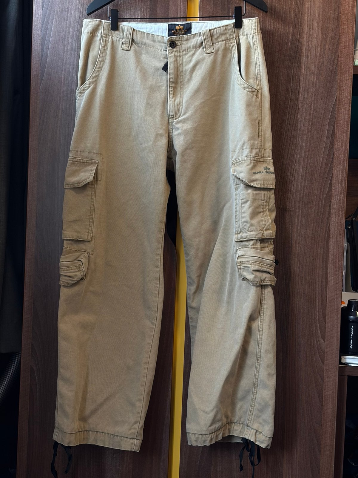 Alpha Industries Cargo Broek Beige/Zand, Ophalen of Verzenden, Nieuw, Zwart