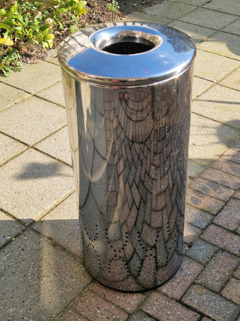 Metalen brabantia wasmand met deksel, Ophalen, Minder dan 50 cm, Overige typen, Zo goed als nieuw