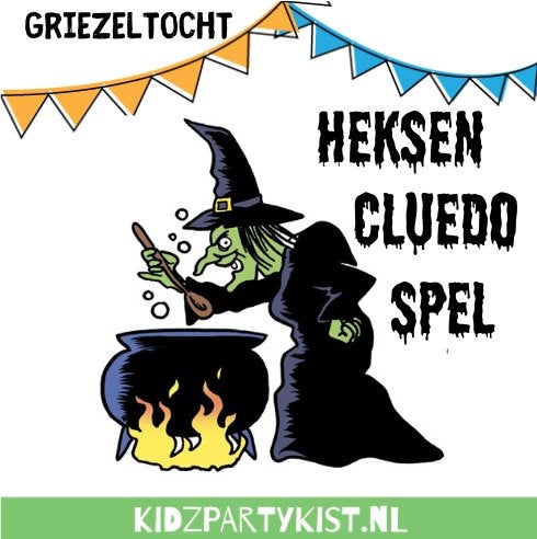 Heksen & Griezel Cluedo spel. Leuk Halloweenfeestje!, Ophalen, Nieuw