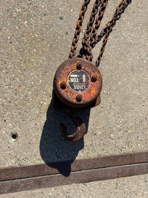 kettingtakel takel ketting ton, Ophalen of Verzenden, Gebruikt, Handmatig