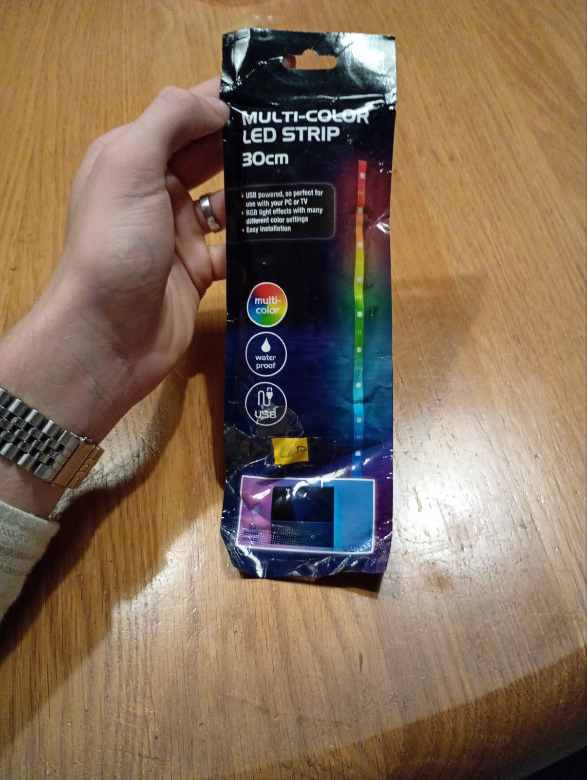 Multi-color LED Strip 30cm USB - Nieuw in verpakking, Overige merken, Kleur aanpasbaar, Kunststof, Meerkleurig