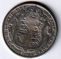 1/2  crown  1922   Engeland. km. 818.2, Ophalen of Verzenden, Overige landen, Losse munt, Zilver
