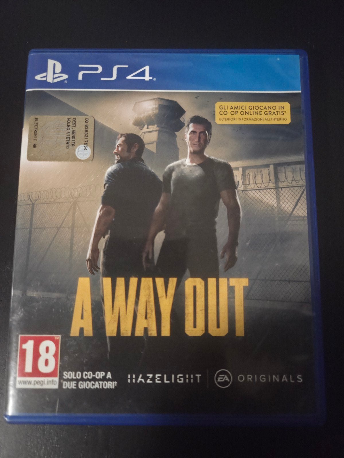 A Way Out PS4/5 - Co-op Avontuur, Avontuur en Actie, Online, Vanaf 18 jaar, 2 spelers