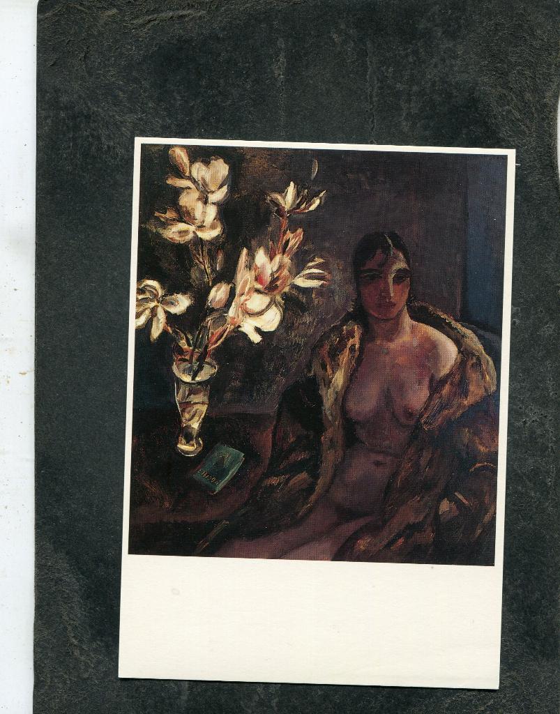 Ansicht Jan Sluijters - Naakt met bontmantel bij Magnolia's, Verzenden, 1980 tot heden, Ongelopen