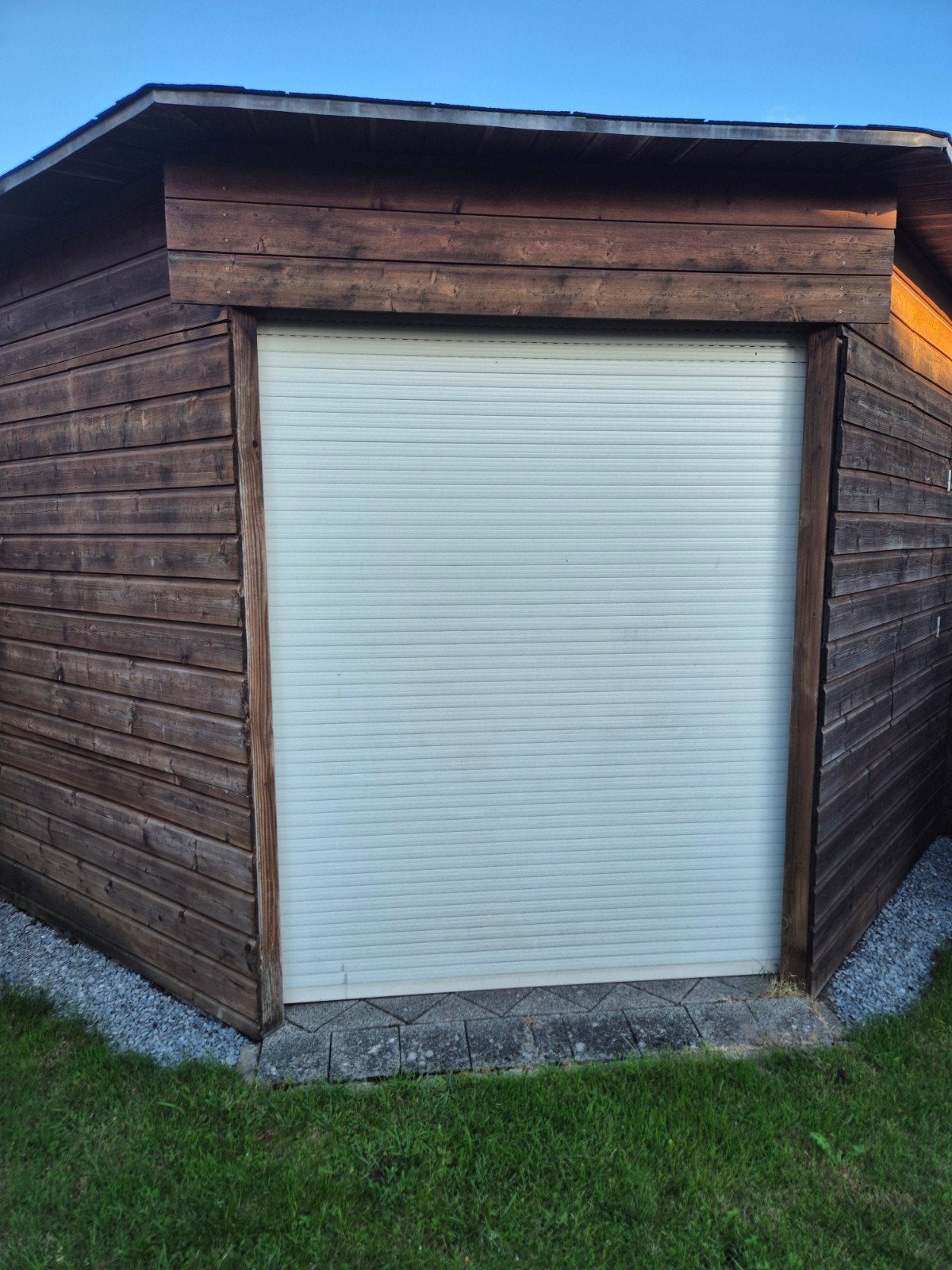 Witte rolluik 170x210cm met elektrische bediening, Doe-het-zelf en Verbouw, Rolluiken, Ophalen, Gebruikt, Wit, Elektrische bediening