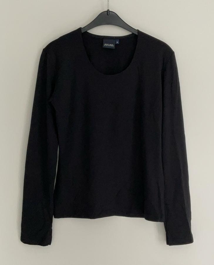 Zwart t-shirt top maat M Houtbrox basics als nieuw, Maat 38/40 (M), Zwart, Ophalen of Verzenden, Zo goed als nieuw