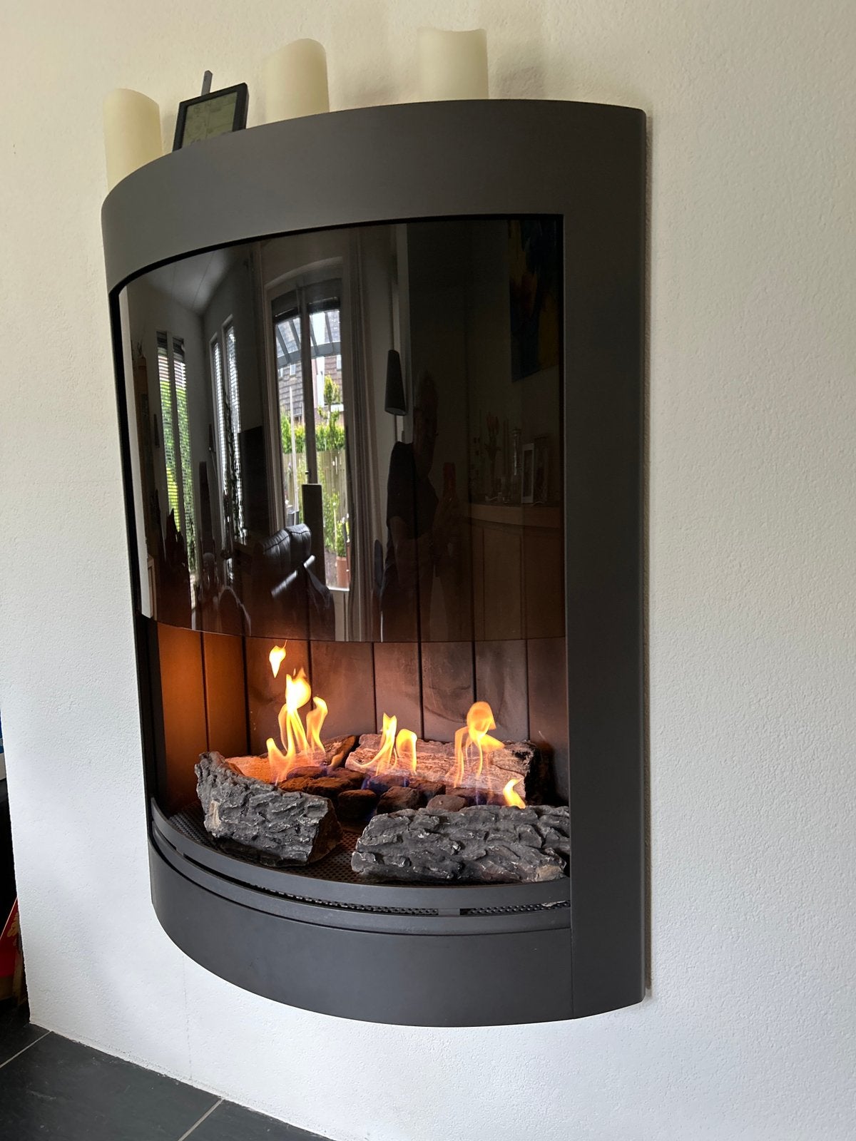 BELLFIRE inbouw gashaard, Ophalen, Zo goed als nieuw, Inbouwhaard, Gashaard