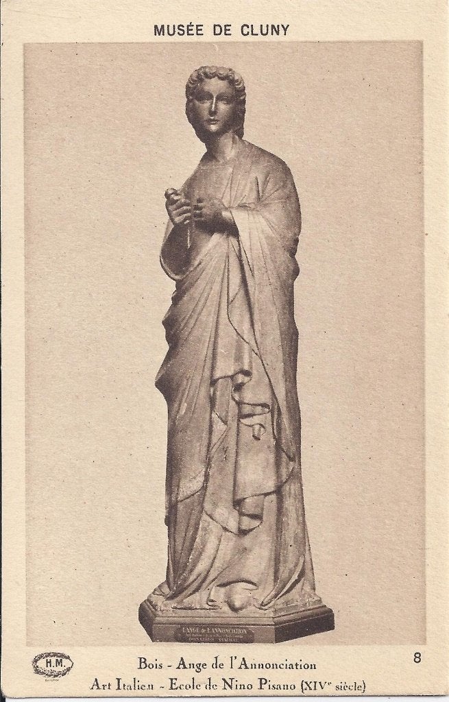 K7772 oude Ongelopen ansichtkaart religie de aankondiging, Verzamelen, Ansichtkaarten | Themakaarten, Ophalen of Verzenden, 1920 tot 1940
