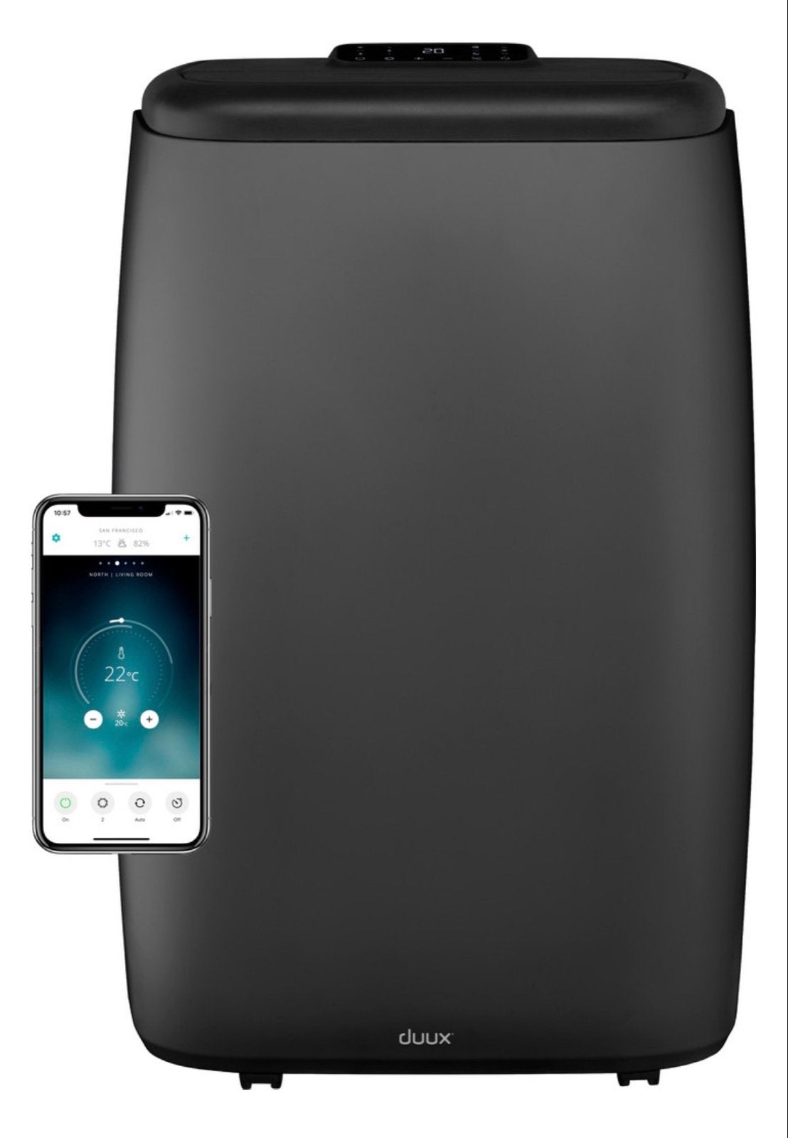 Duux North Smart Mobiele Airco 18k BTU/h Grijs, Witgoed en Apparatuur, Airco's, Ophalen, 3 snelheden of meer, Zo goed als nieuw