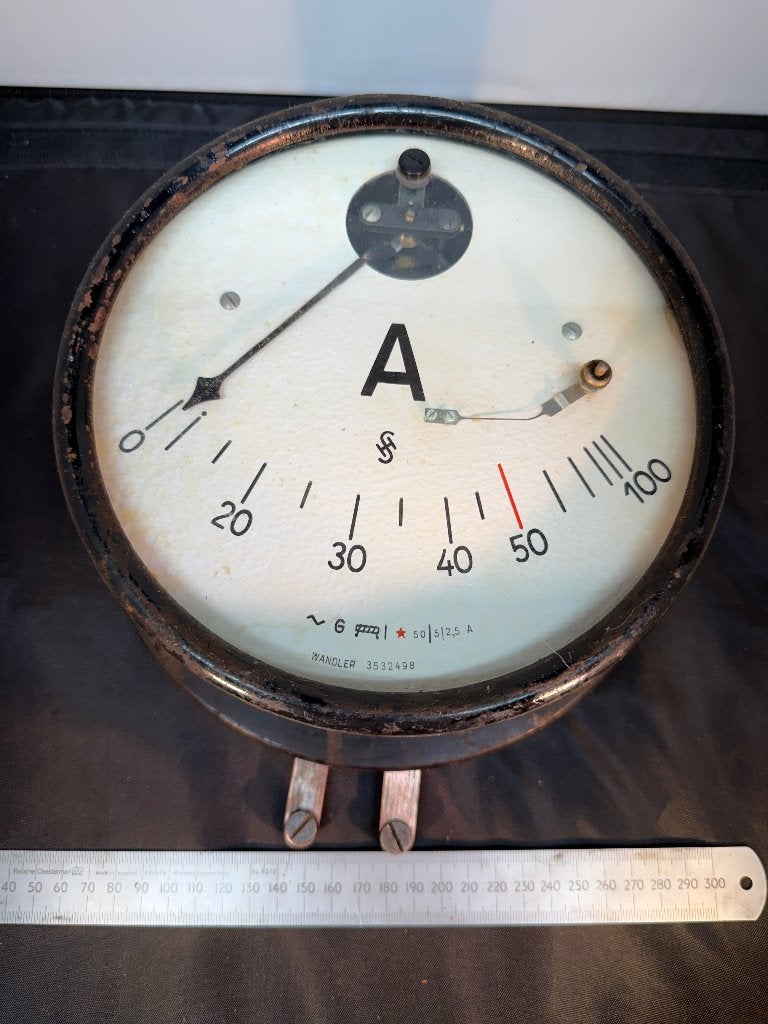 analoge Amperemeter, Ophalen