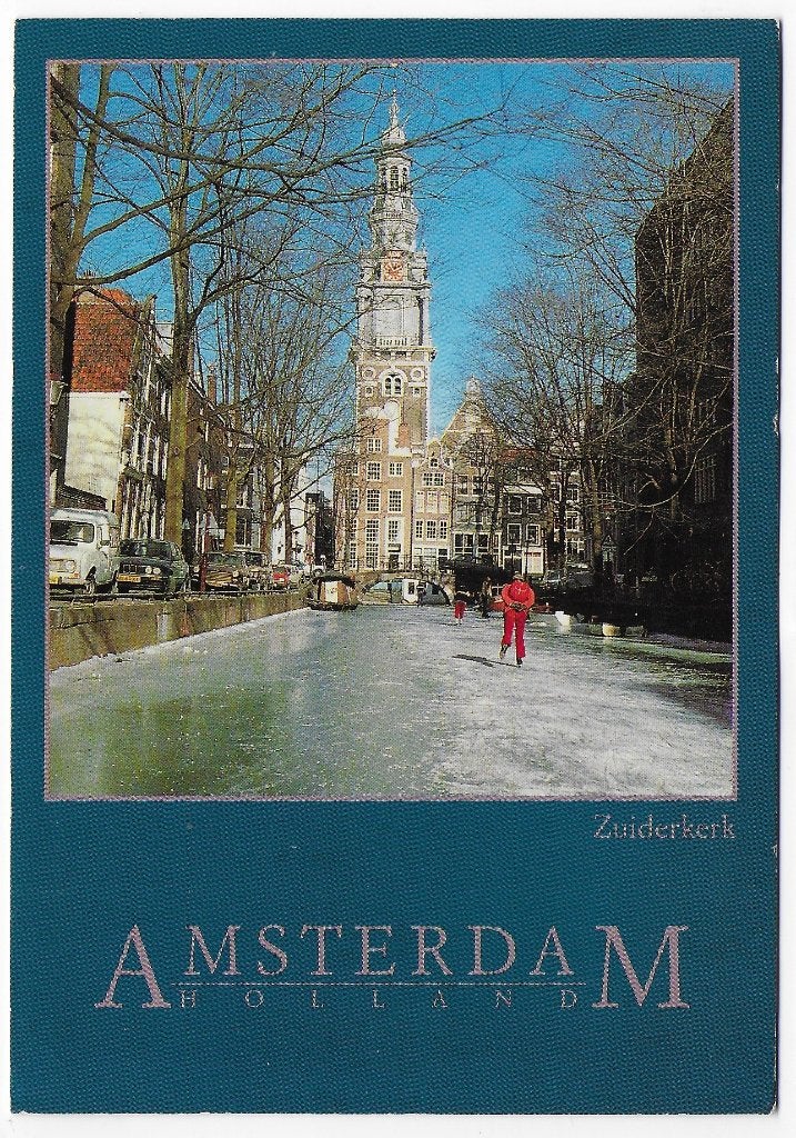 Amsterdam Zuiderkerk Gelopen Ansichtkaart ( B4628), Ophalen of Verzenden, 1980 tot heden, Gelopen, Noord-Holland