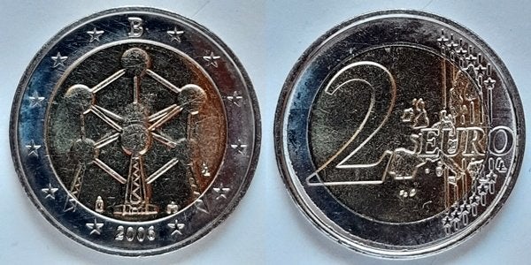 België 2 euro 2006 Atomium, Postzegels en Munten, Munten | Europa | Euromunten, Verzenden, België, 2 euro