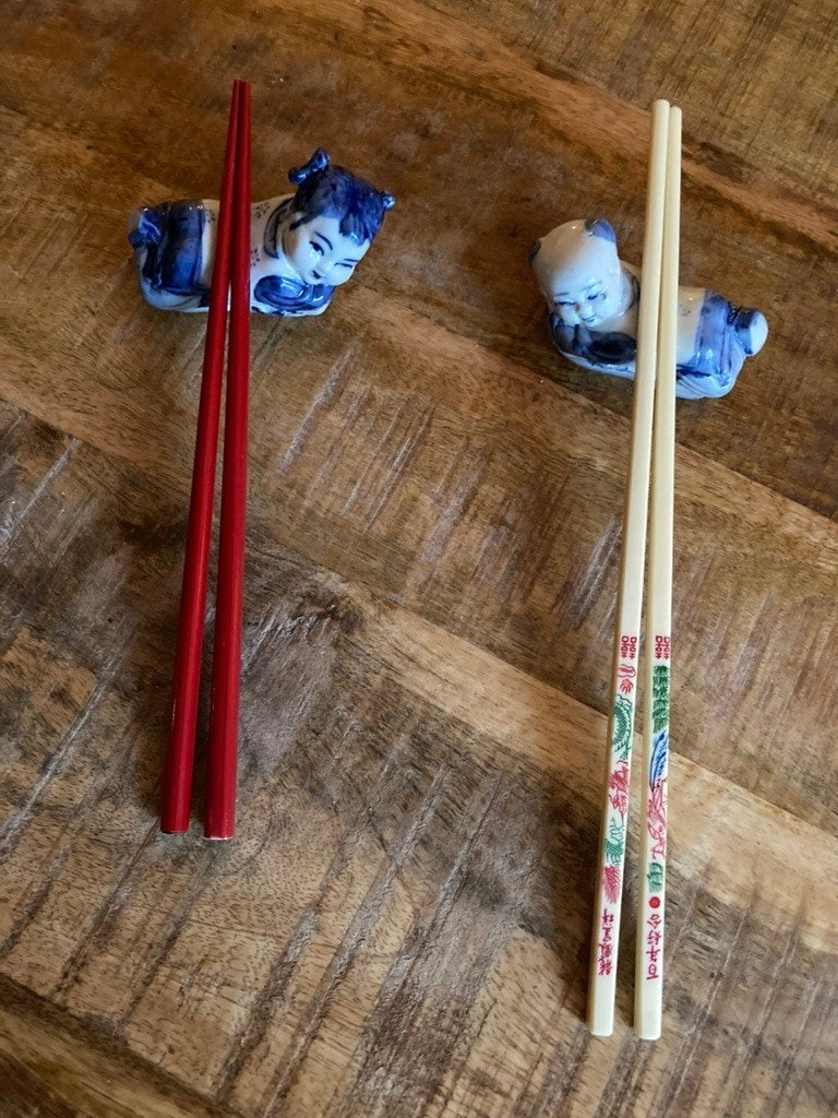 Messenlegger besteklegger chopstick-legger Chinees porselein, Overige typen, Ophalen of Verzenden, Nieuw, Natuurlijk materiaal