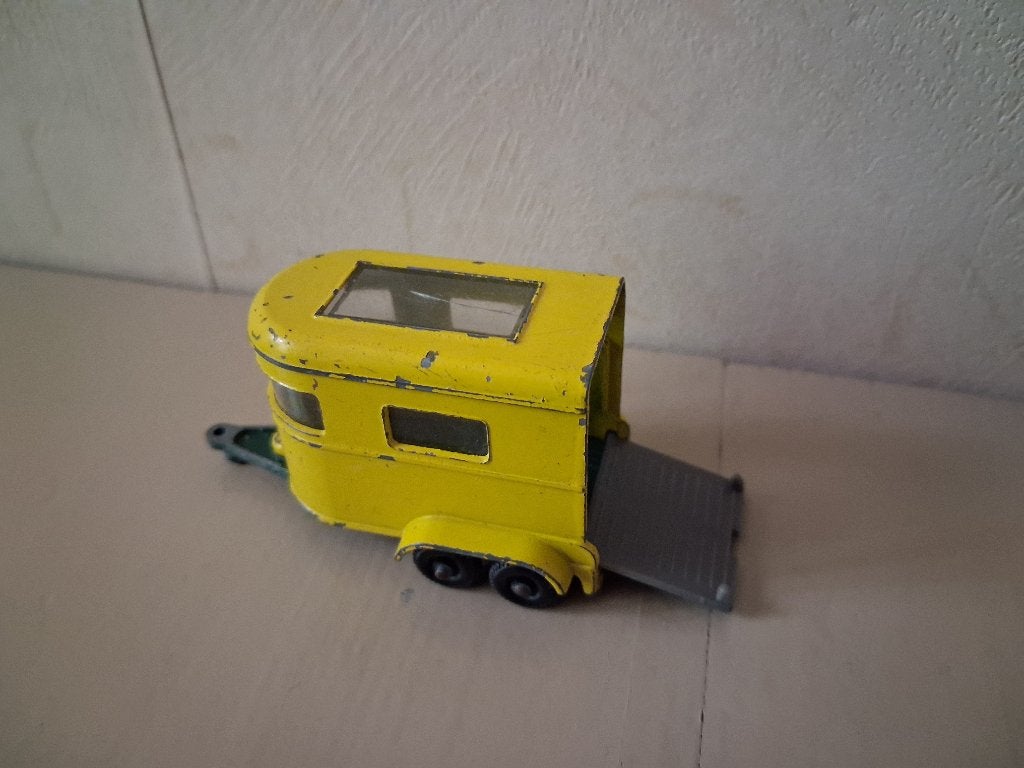 Gele Pony Trailer van Matchbox Series / Lesney, nr. 43, Ophalen of Verzenden, Gebruikt, Overige typen, Matchbox