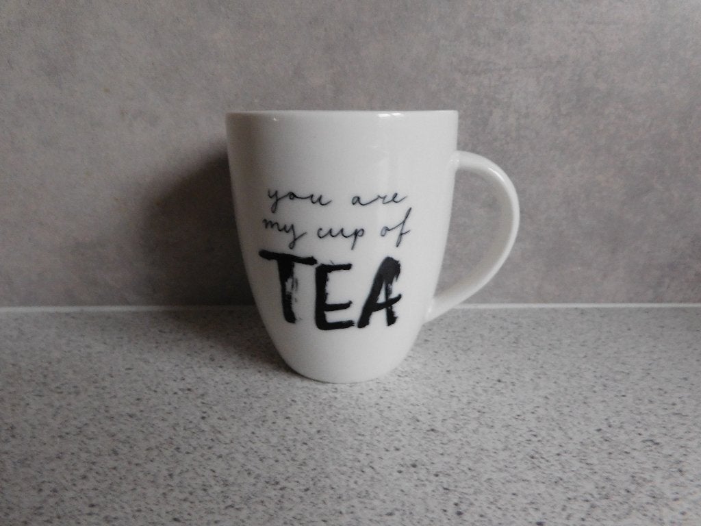 Mok 300 ml. You are my cup of Tea Wit VT Wonen, Overige merken, Ophalen of Verzenden, Zo goed als nieuw, Overige stijlen
