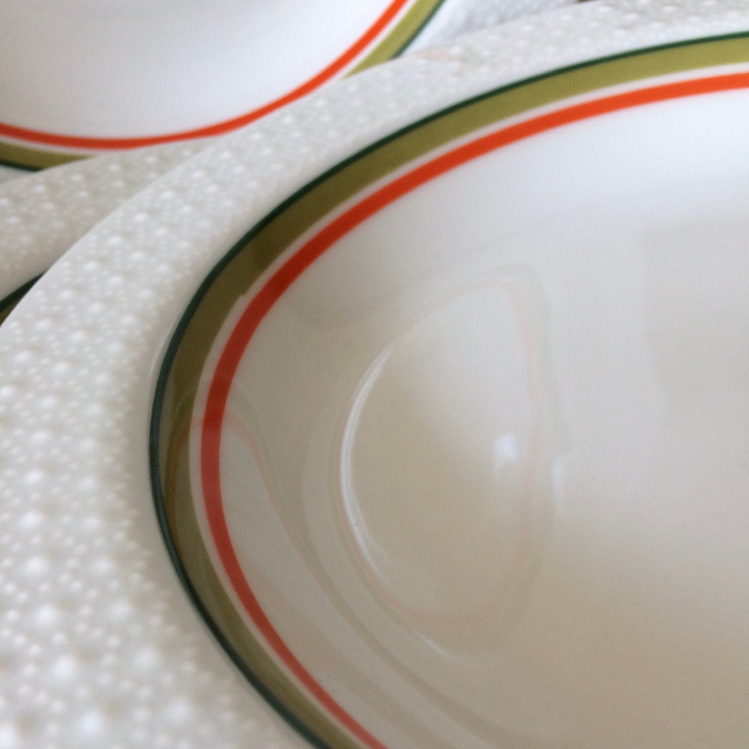 Set van 4 Vintage Diepe Borden Scherzer Bavaria, Huis en Inrichting, Keuken | Servies, Overige merken, Vintage, Ophalen of Verzenden