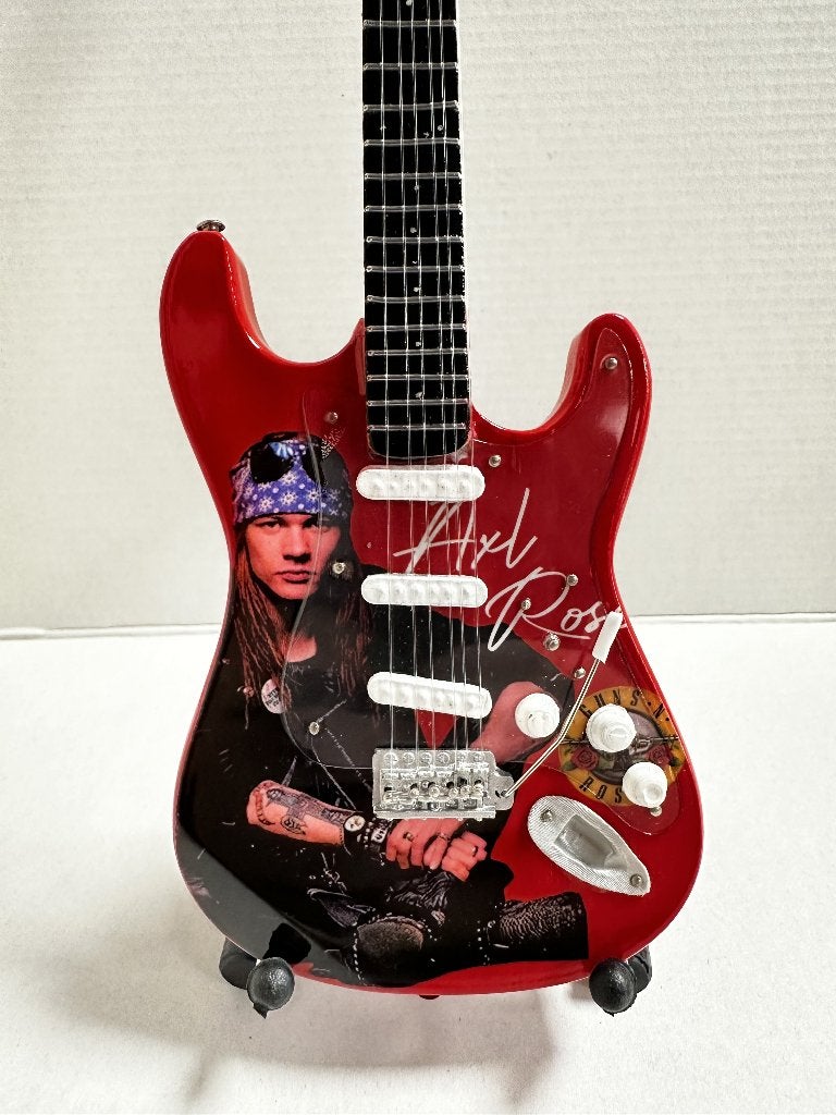 Axl Rose Guns N' Roses miniatuur gitaar 25cm mini guitar, Info@deconoord.nl, Deco Noord, Nieuw, Ophalen of Verzenden