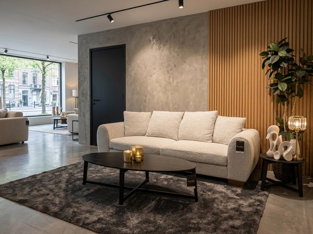 Passé Partout Bellini bank 248cm breed nieuw showmodel, 75 tot 100 cm, Ophalen of Verzenden, Stof, 200 tot 250 cm