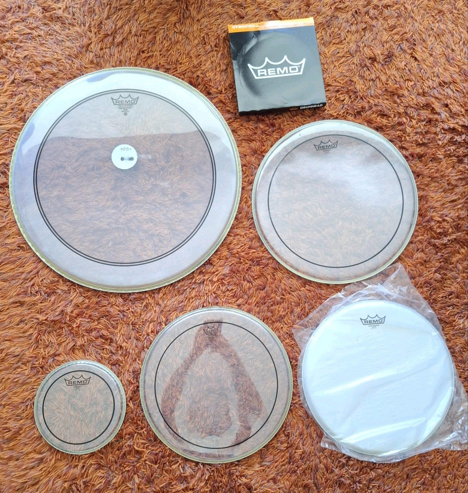 NIEUWE en licht gebruikte Remo drumvellen / drum vellen, ., Drums of Percussie, Remo, Ophalen of Verzenden