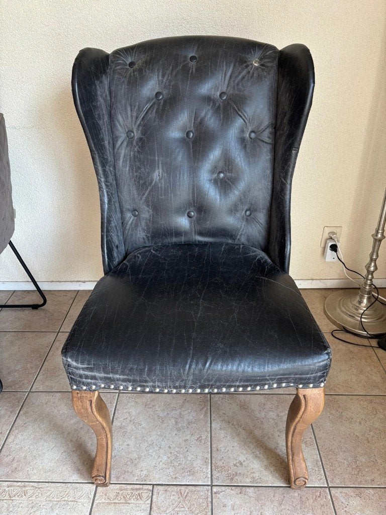Rivièra Maison George Dining Chair, Ophalen, Gebruikt, Landelijk klassiek, Zwart