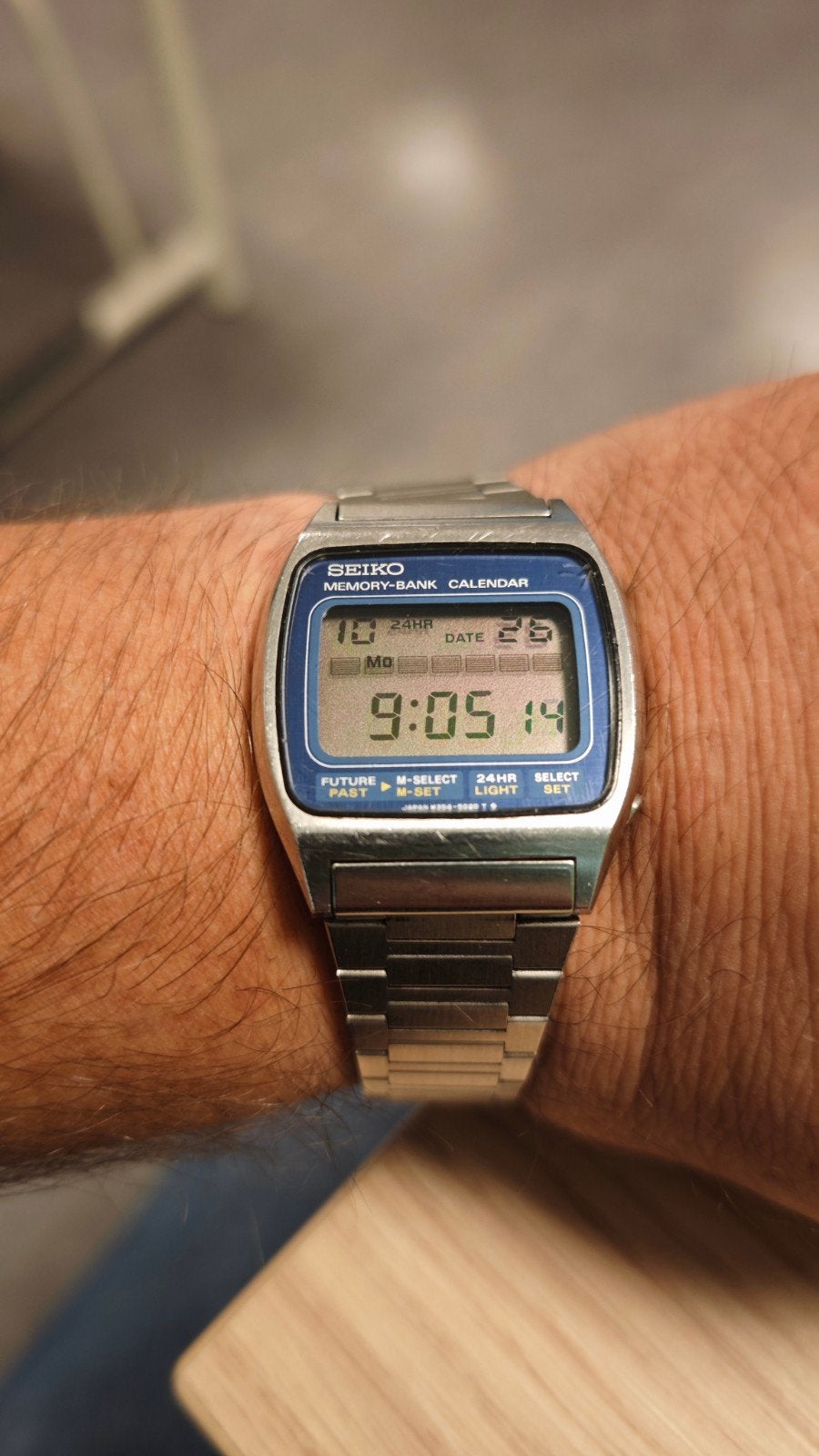 seiko horloge lcd vintage, Ophalen of Verzenden, Gebruikt