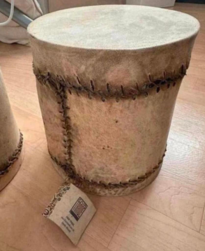 Twee Fairtrade Afrikaanse Handdrums - Djembe - Trommel, Muziek en Instrumenten, Percussie, Ophalen of Verzenden, Zo goed als nieuw