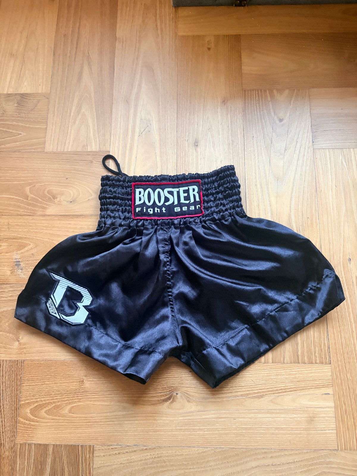 Booster Fight Gear Muay Thai Kickboks Broekje Zwart XXS, Overige, Maat XS of kleiner, Ophalen of Verzenden, Zo goed als nieuw