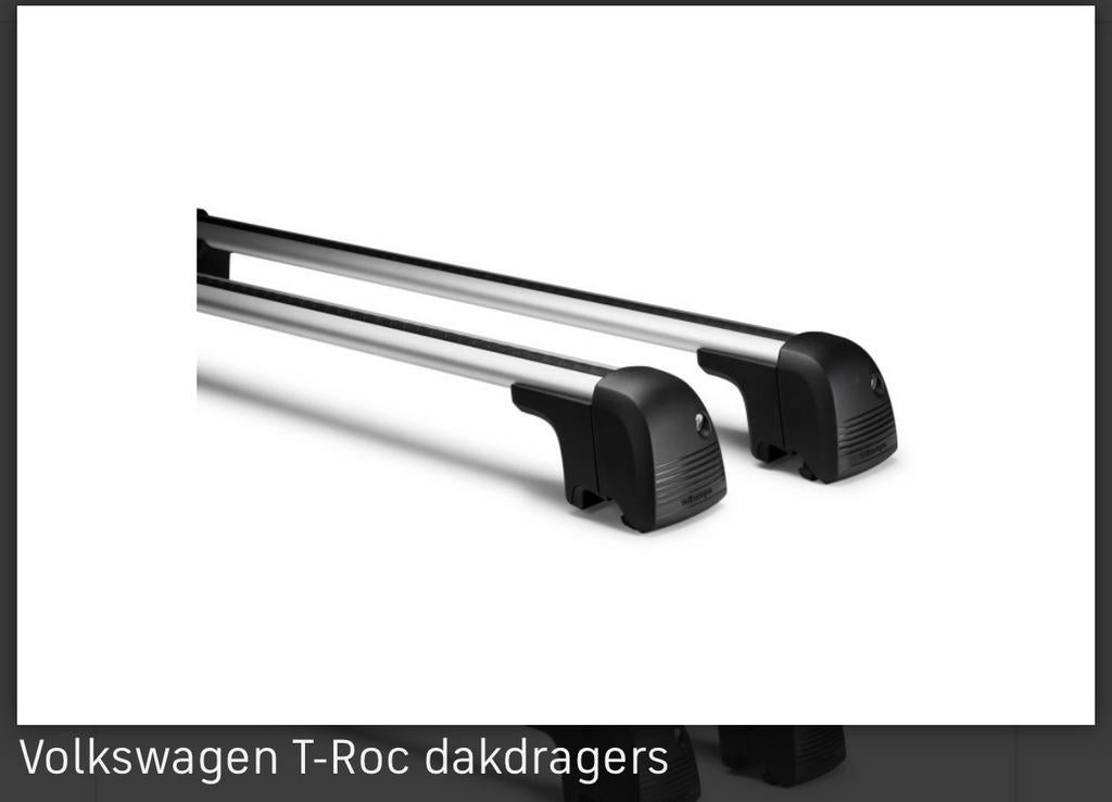 Originele Volkswagen T-Roc dakdragers (modeljaar 2022), Ophalen, Zo goed als nieuw
