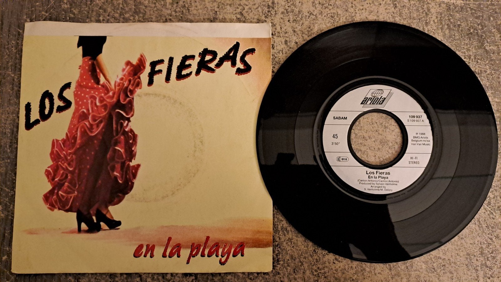 Los fieras  - en la playa, Gebruikt, Pop, 12 inch, Fotohoes