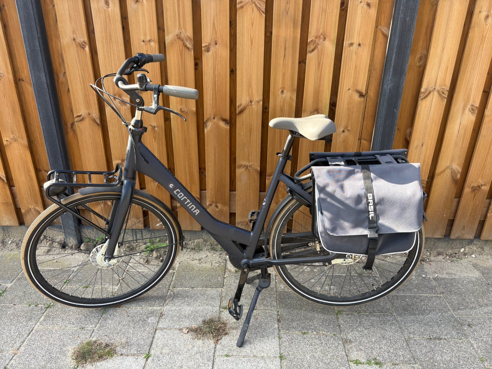 Cortina Common Family moederfiets – €325, Fietsen en Brommers, Zo goed als nieuw, 0 zitjes, Dubbele standaard, Ophalen