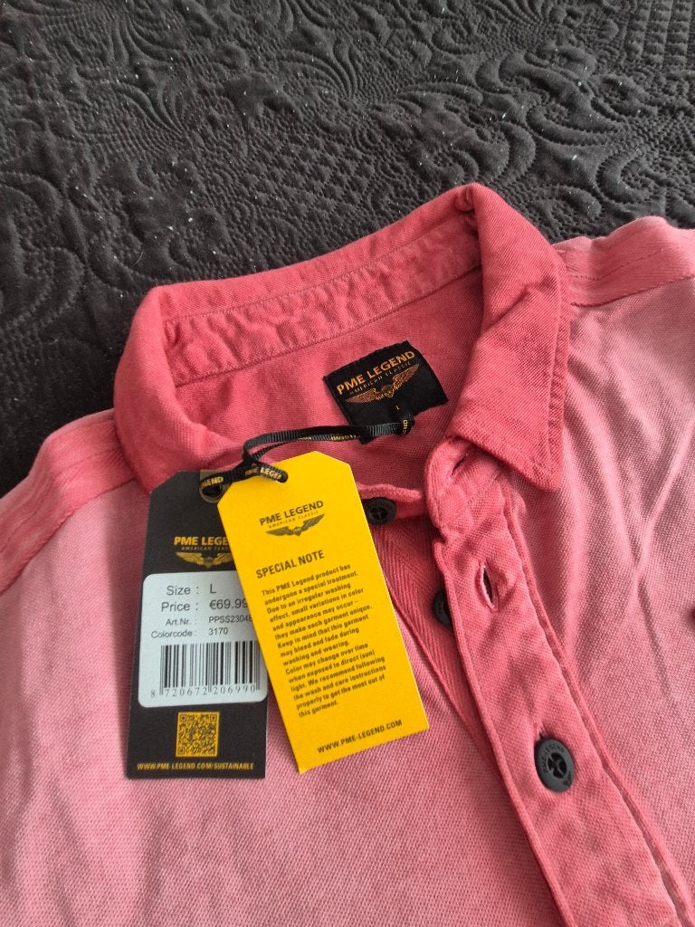 Heren Polo PME Legend Mt. L (nieuw), Kleding | Heren, Polo's, Ophalen, Maat 52/54 (L), Overige kleuren, Nieuw
