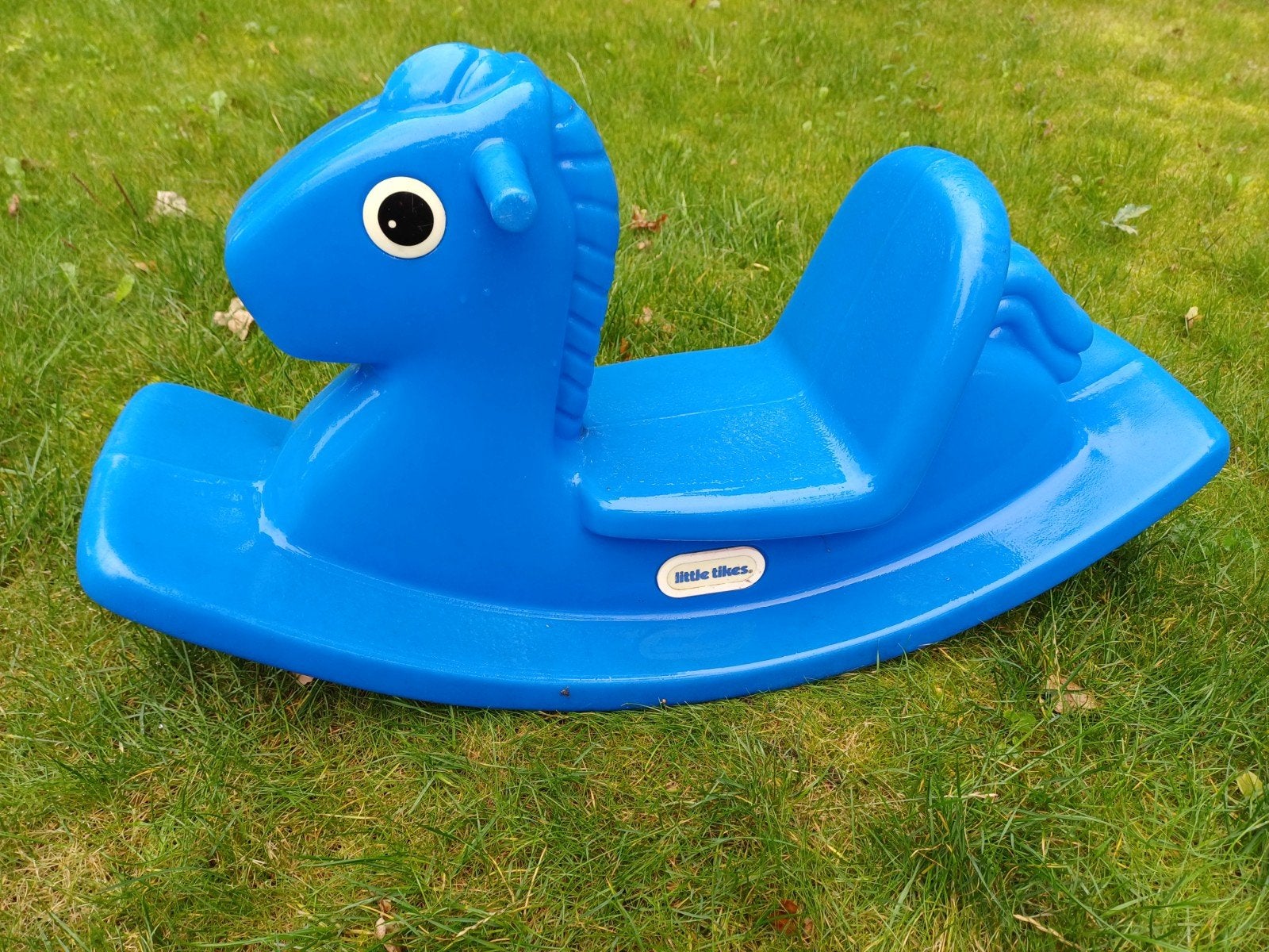 Little tikes schommelpaard blauw, Ophalen, Gebruikt