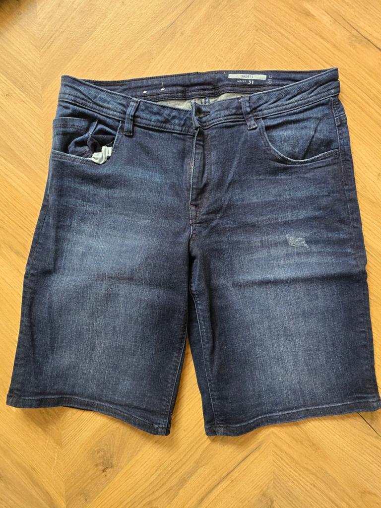 Korte spijkerbroek van esprit maat 31, Kleding | Dames, Ophalen of Verzenden, Zo goed als nieuw, Blauw