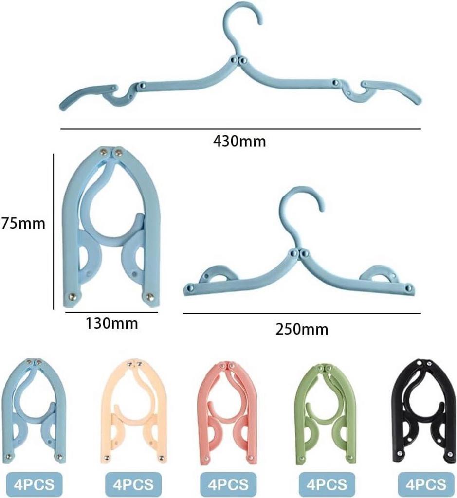 Nieuwe set van 10 reis kleding hangers roze, Ophalen of Verzenden, Nieuw, Kunststof, Kinderen en Volwassenen