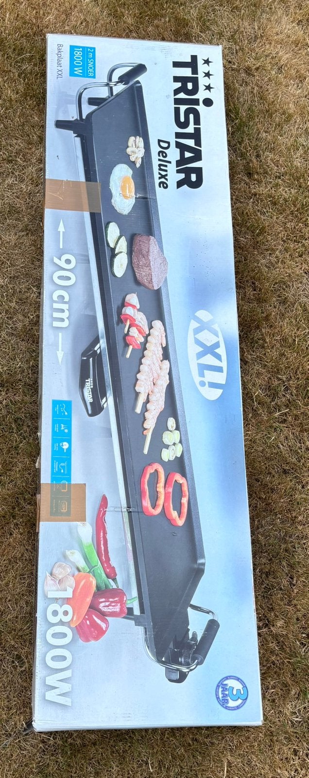 Nieuwe Tristar Deluxe XXL elektrische Gourmet/bakplaat., Ophalen, Zo goed als nieuw, 8 personen of meer