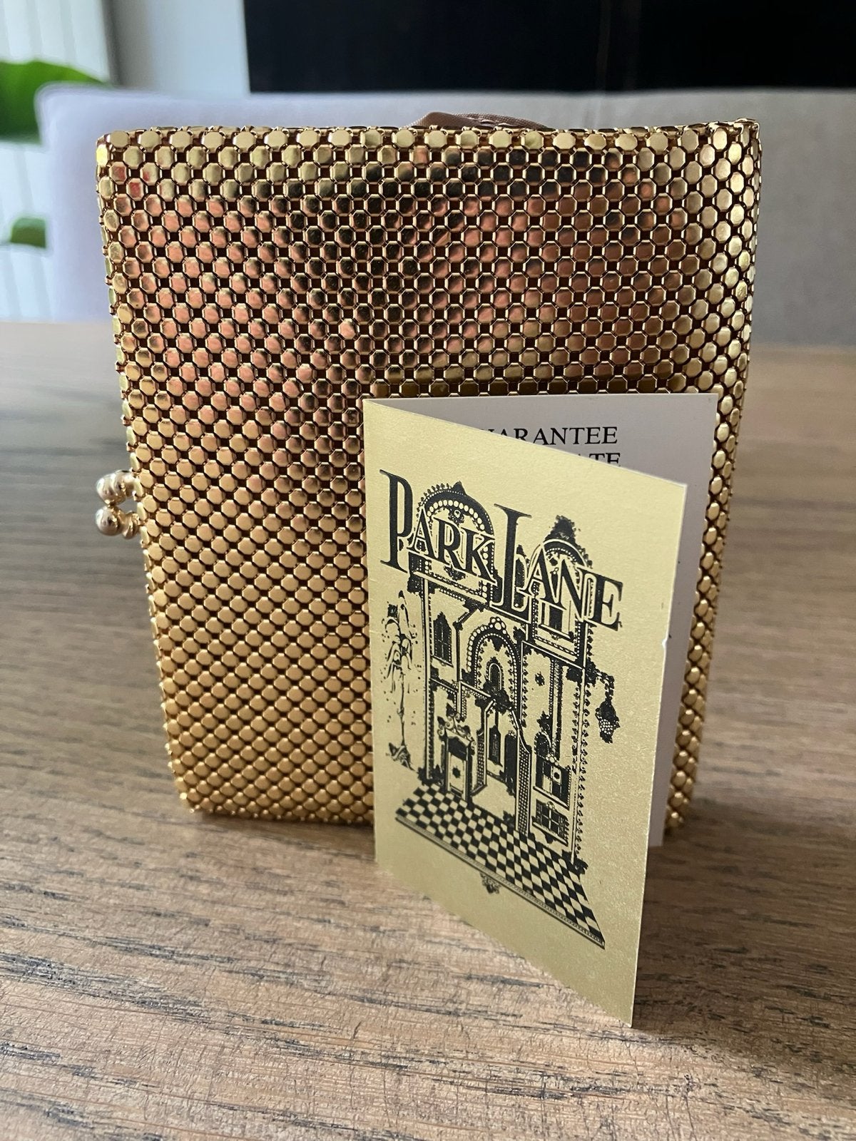 Vintage Parklane Avondtasje - Goudkleurig Mesh, Sieraden, Tassen en Uiterlijk, Ophalen of Verzenden, Zo goed als nieuw, Overige kleuren