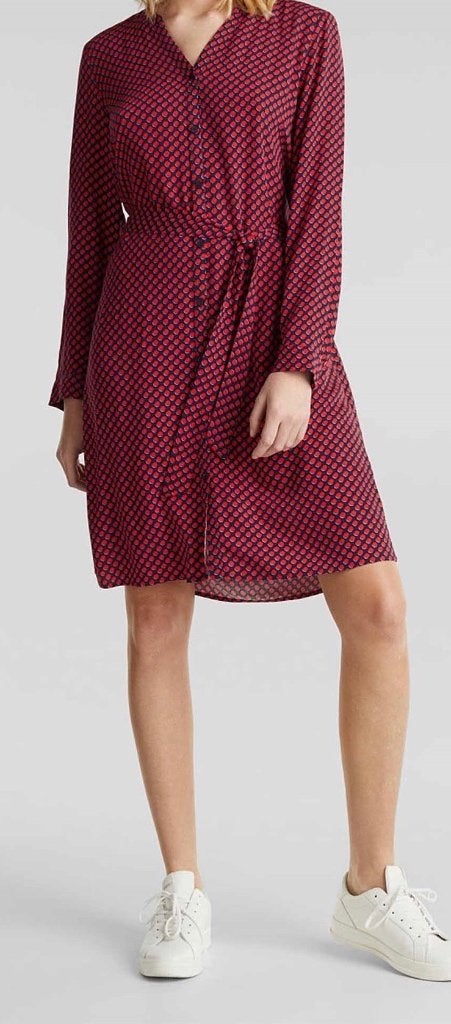 Esprit rood blauwe polkadot jurk 34 nieuw, Kleding | Dames, Jurken, Nieuw, Ophalen of Verzenden, Knielengte, Maat 34 (XS) of kleiner