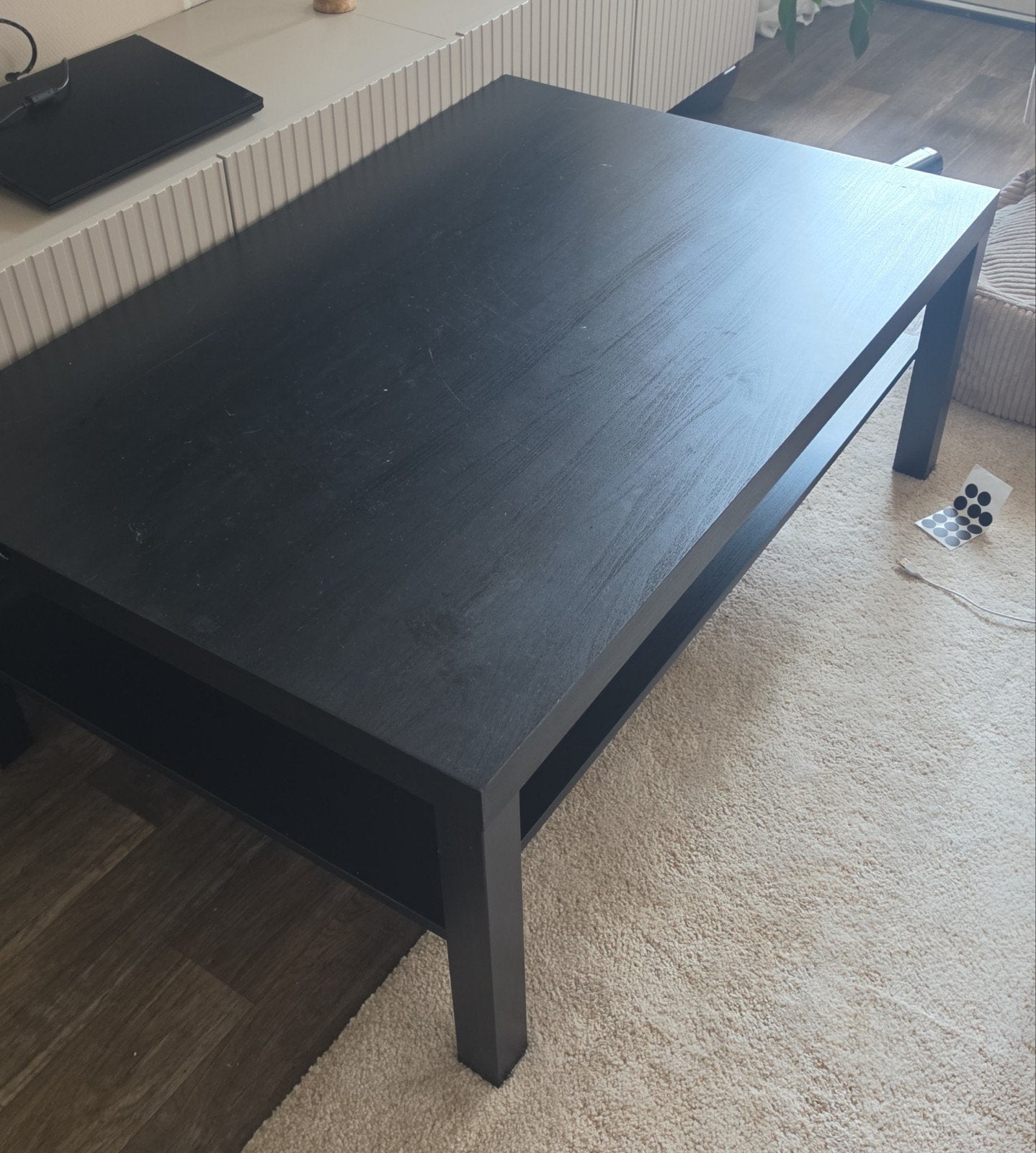 IKEA LACK Salontafel - Zwartbruin, 118x78 cm, Ophalen, 100 tot 150 cm, Modern, Scandinavisch, 50 tot 100 cm