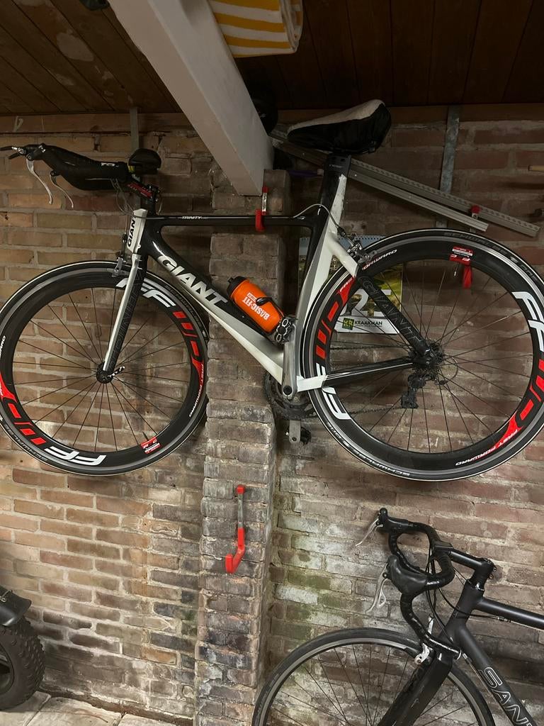 Giant Trinity Tijdritfiets - Topconditie, 53 tot 56 cm, Velgrem, Zo goed als nieuw, Minder dan 10 versnellingen