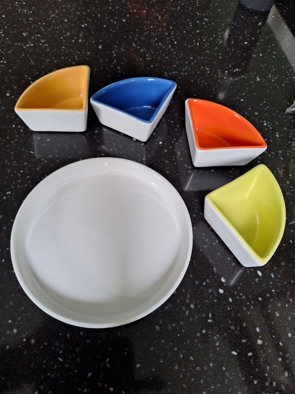 Kleurige tapas set van Siaki Stoneware, Overige merken, Keramiek, Ophalen of Verzenden, Overige stijlen