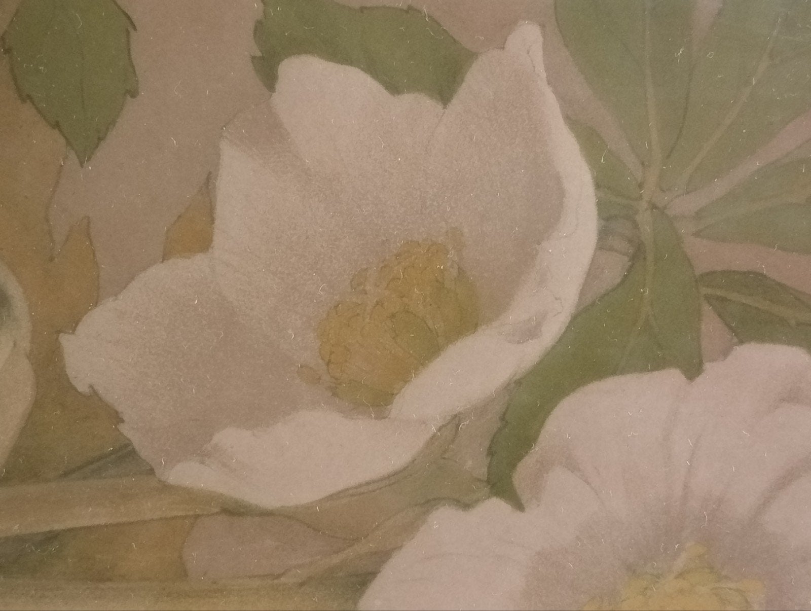 Jan Voerman Jr. Lithografie Stilleven met bloemen, Ophalen of Verzenden