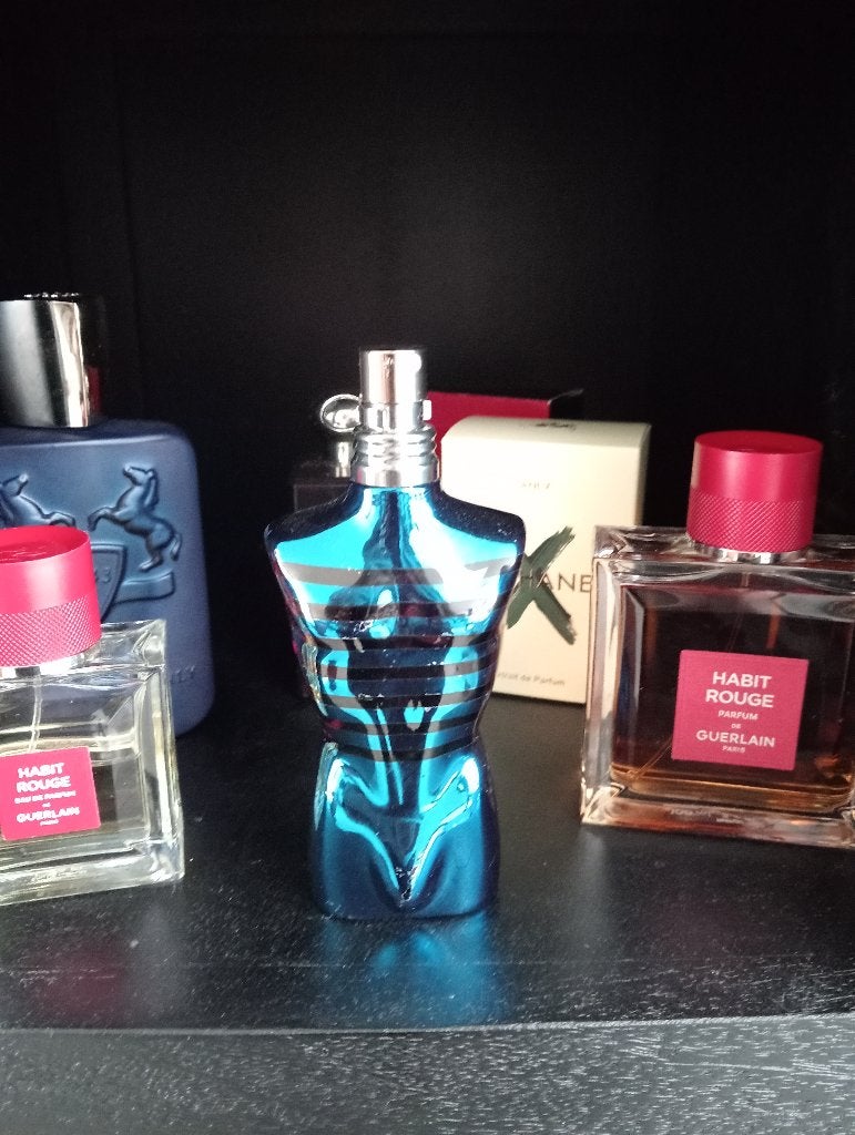 Jean Paul Gaultier Le Male in Bleu, Sieraden, Tassen en Uiterlijk, Uiterlijk | Parfum, Ophalen of Verzenden, Zo goed als nieuw